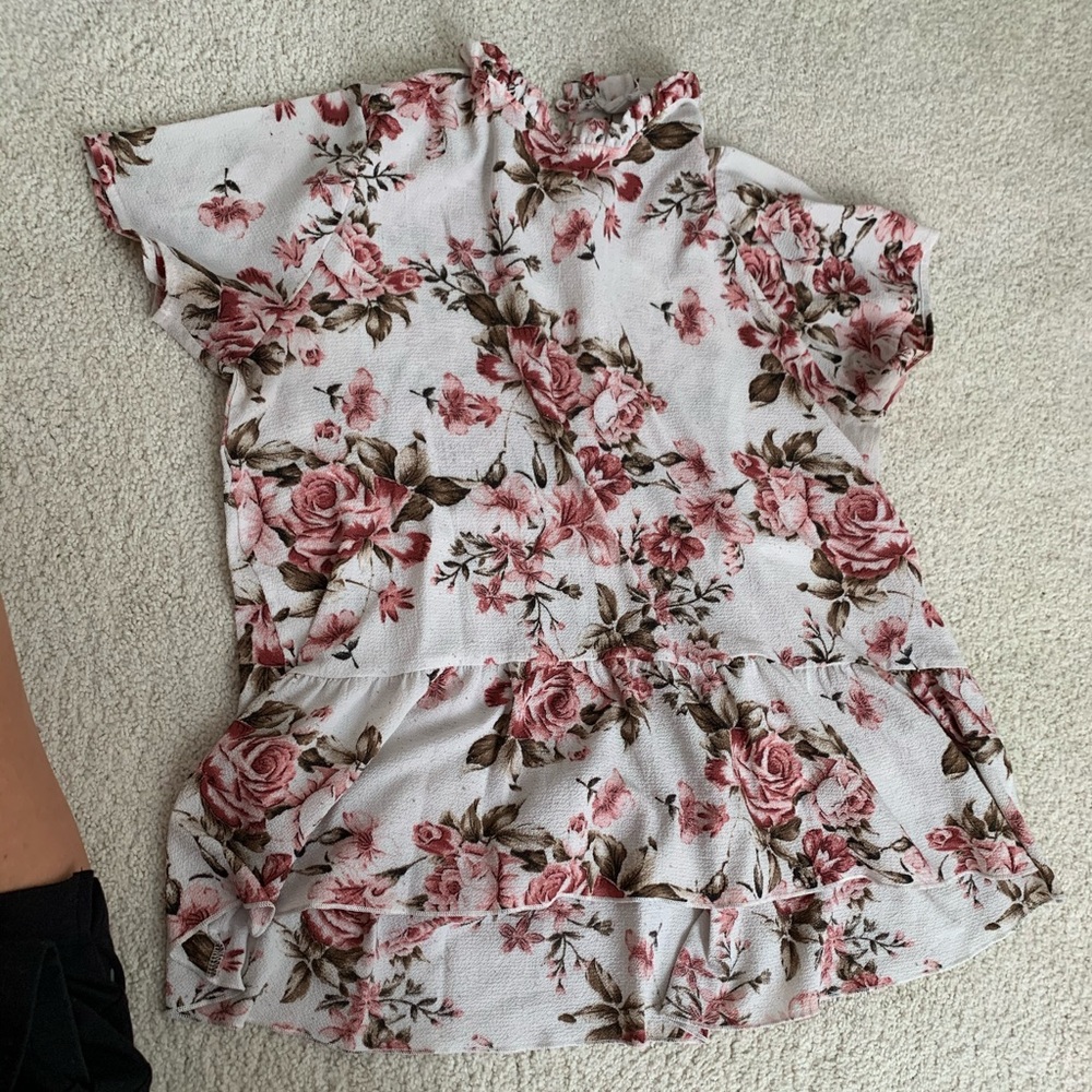 Floral Crew neck Blouse